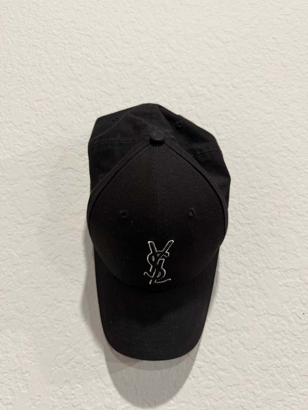 Saint Laurent x New Era Cassandre Cap in Black Canvas